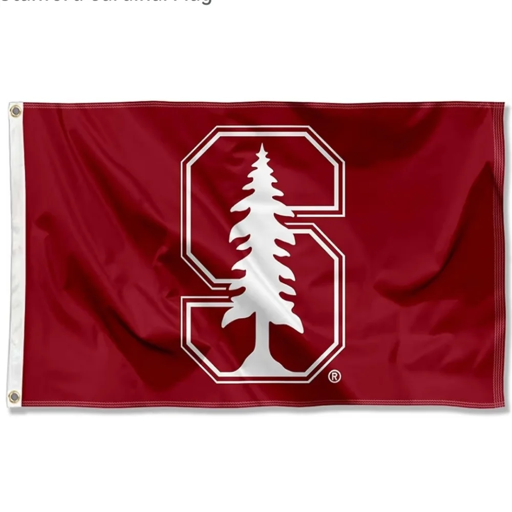 Stanford Cardinal Silk Screen 3'x5' Flag W/Grommet NIP #430030531R